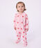 Babies' heart-print cotton pyjama suit MARQUISE /PEACHY