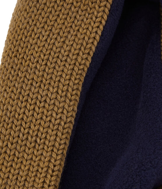Child's lined knit snood BRINDILLE brown