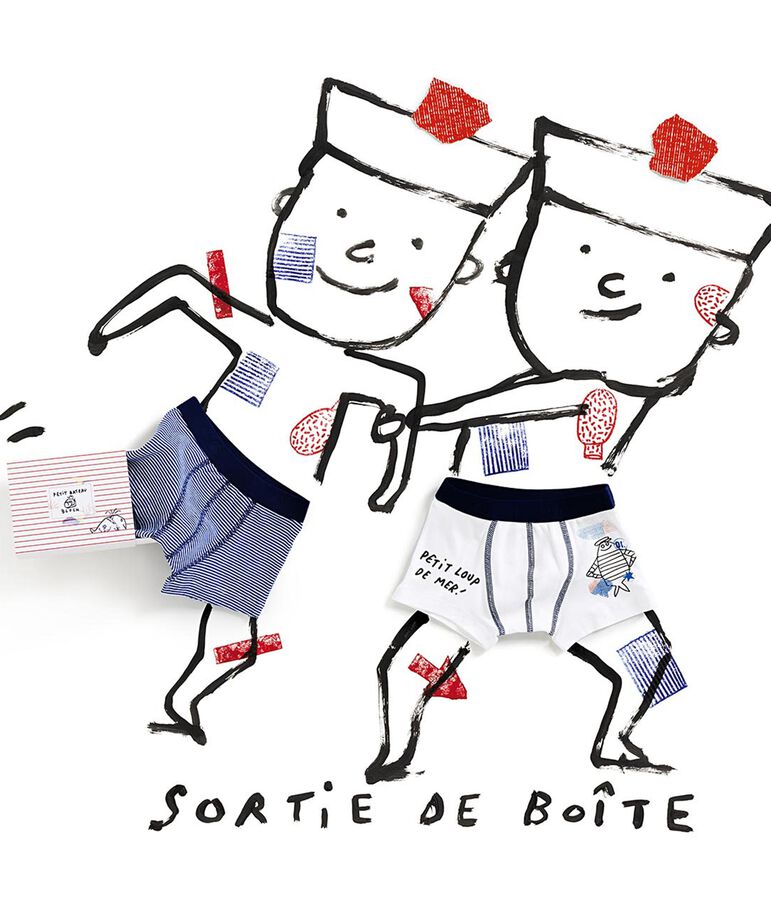 Boys' Serge Bloch Boxer Shorts - 2-Piece Set multicolor