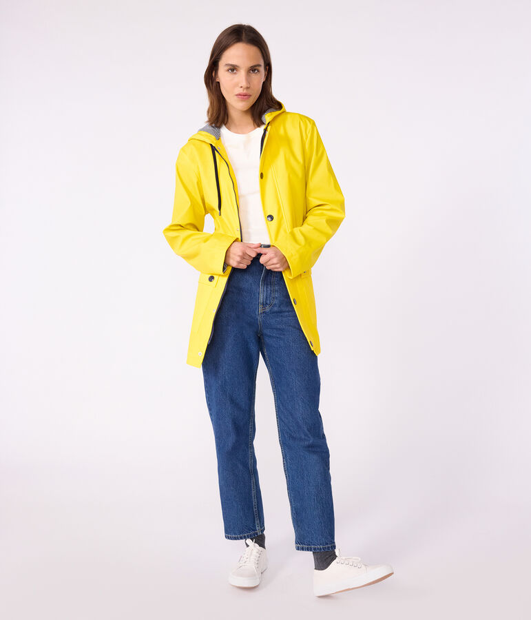 Iconic Recycled Fabric and Organic Cotton Raincoat JAUNE yellow