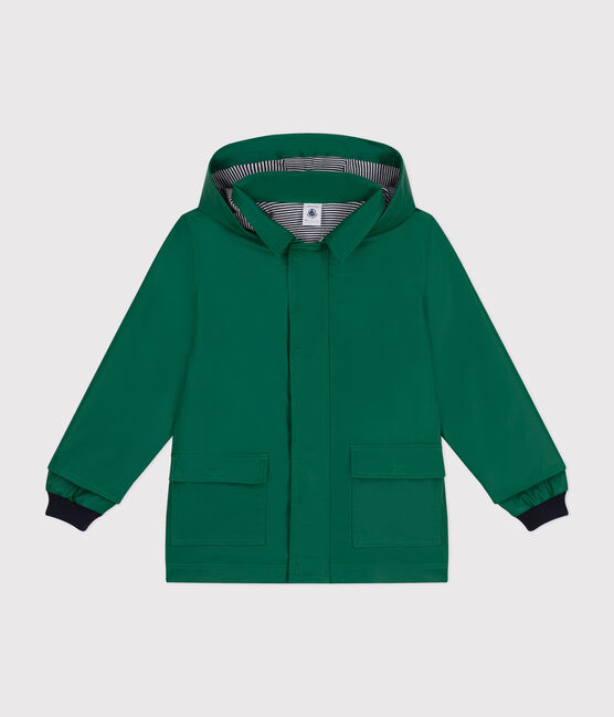Children's unisex iconic recycled raincoat JARDIN green