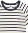 Unisex Rib Knit Short Pyjamas with Sailor Stripes MARSHMALLOW white/SMOKING blue