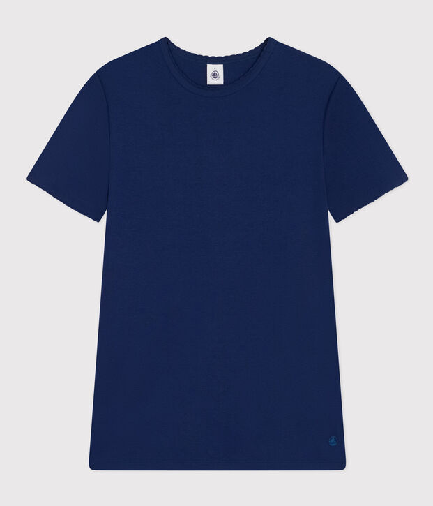 Women's Iconic Cocotte Stitch Cotton T-Shirt blue