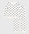 Women's cotton terry pyjamas printed with hearts blue/blue