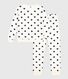 Women's cotton terry pyjamas printed with hearts