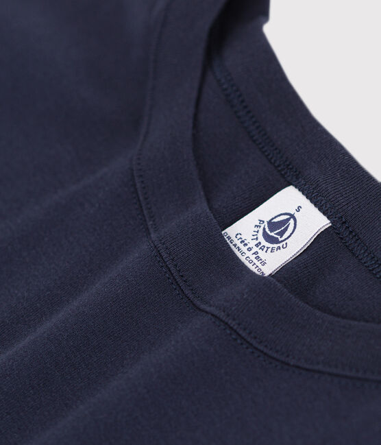 Women's Iconic Cotton Round Neck T-Shirt SMOKING blue