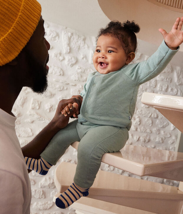 Babies' Tube Knit Clothing green