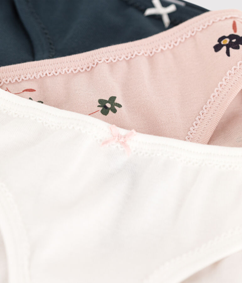 Girls' Floral Cotton Briefs - 3-Pack multicolor