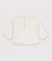 Babies' plain and boat patterned cotton sweatshirt MONTELIMAR CHINE