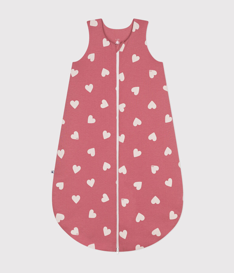 Babies 2.5 TOG cotton sleeping bag pink/ecru