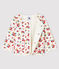 Baby girl's tubular knit cardigan MARSHMALLOW white/MULTICO white