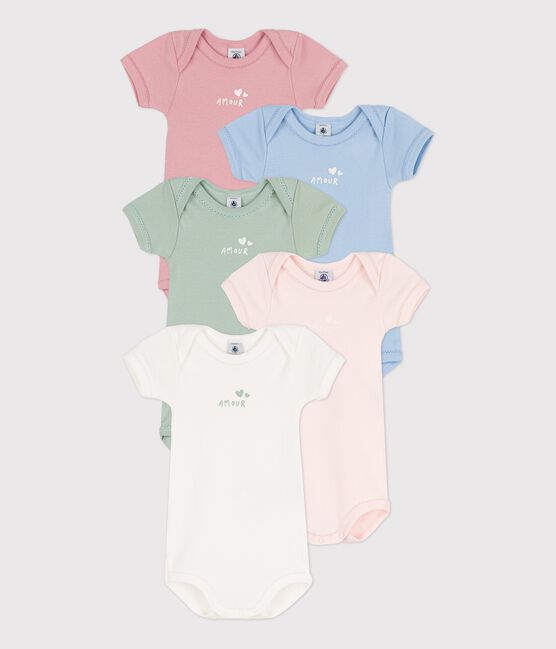 Short-Sleeved Cotton Bodysuits - 5-Pack variante 1