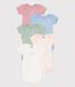 Short-Sleeved Cotton Bodysuits - 5-Pack