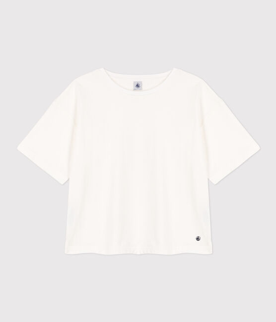Women's Boxy Cotton T-Shirt MARSHMALLOW white