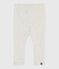 Babies' plain cotton leggings MONTELIMAR CHINE beige