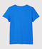 Women's Straight Fit Organic Cotton Round Neck T-Shirt BRASIER blue