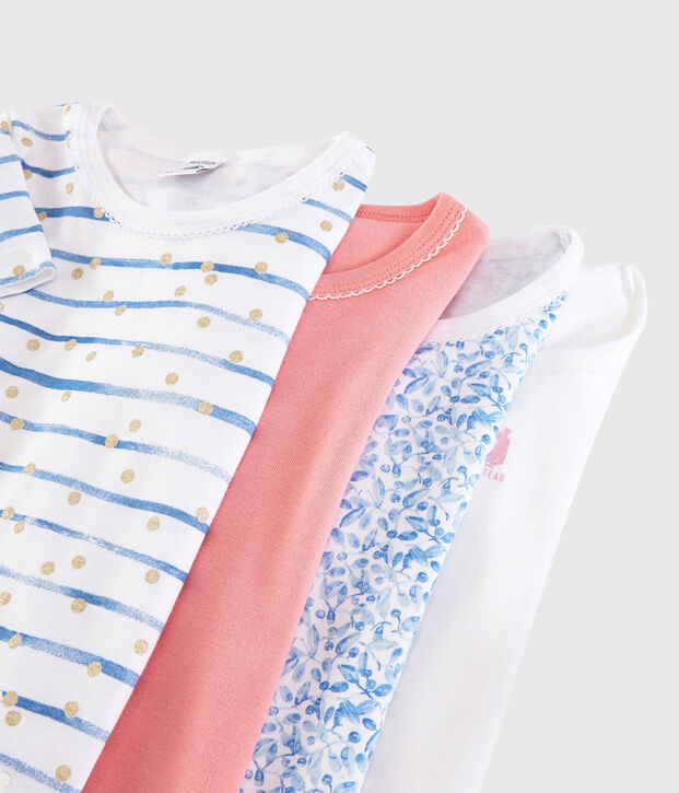 Girls' surprise set of short-sleeved T-shirts - 4-pack multicolor