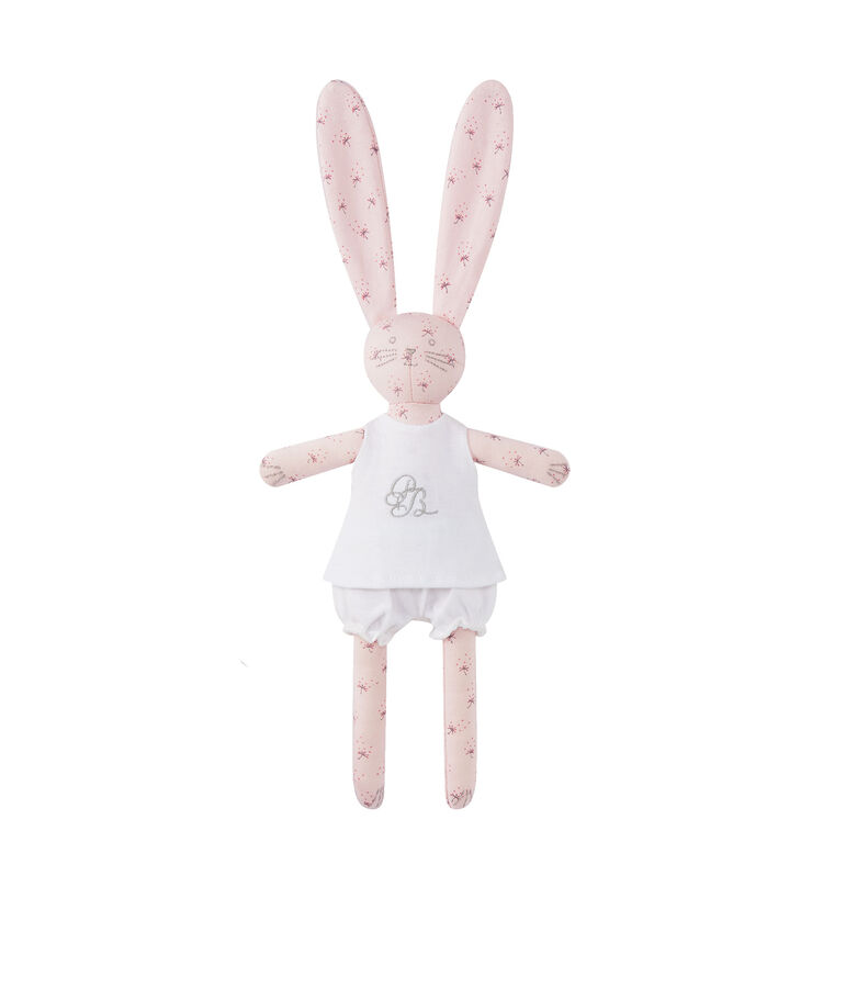 Printed rabbit comfort object pink/multicolor