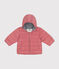 Babies' Fleece Lined Puffer Jacket ROSEWOOD pink
