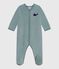 Babies' plain velour pyjama suit GOBELIN