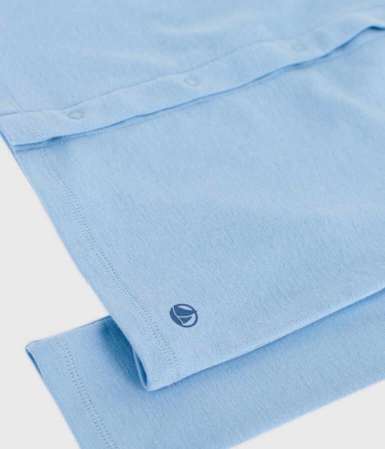 Children's plain cotton cardigan blue