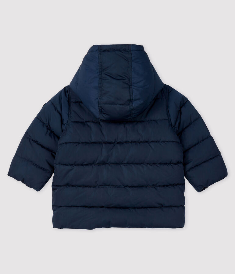Baby boy's quilted puffer jacket blue