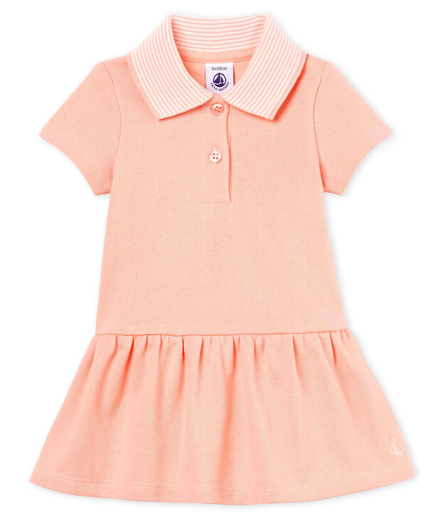 Baby girls' bodysuit/dress pink