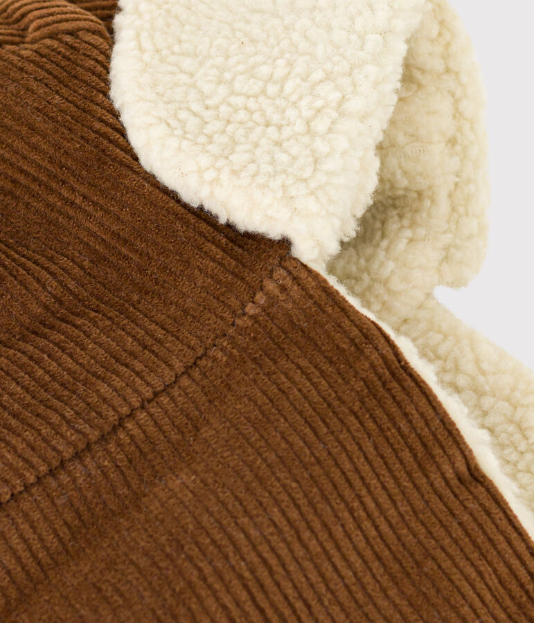 Children's Unisex Velour Chapka brown