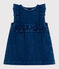 Babies' sleeveless denim dress DENIM MOYEN blue