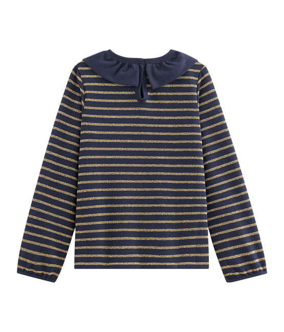 Girls' Jersey T-Shirt SMOKING blue/OR yellow