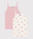 Children's crab print cotton tank tops - 2-pack