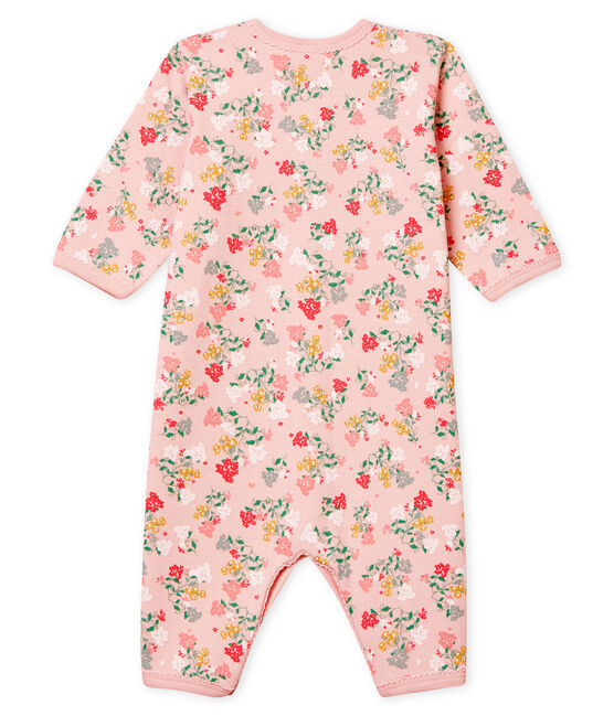 Baby Girls' Soft Footless Sleepsuit JOLI pink/MULTICO white