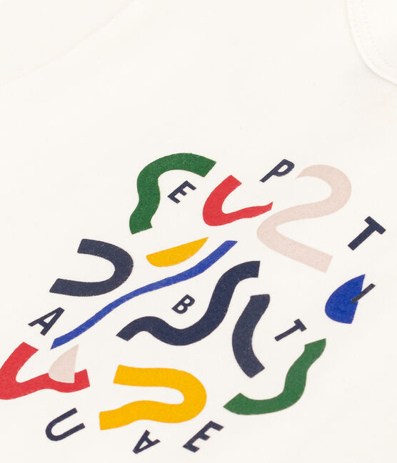 Babies' Short-Sleeved Lightweight Jersey T-Shirt MARSHMALLOW white