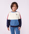 Children's plain colourblock cotton sweatshirt Ecru/multicolor