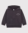 Boys' Zip-Up Hoodie Petit Boat DUMBO grey