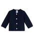 Baby girls' cardigan in quilted tube knit