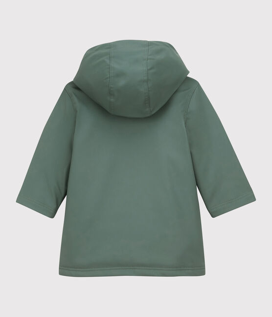 Babies' Warm Lined Fleece Raincoat THUYA green