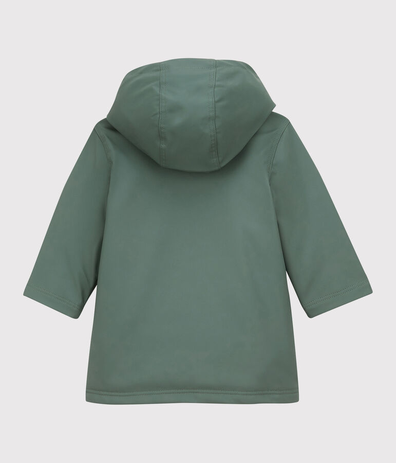 Babies' Warm Lined Fleece Raincoat green