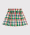 Girls' cotton gauze skirt AVALANCHE white/MULTICO