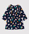 Babies' Velour Dress SMOKING blue/MULTICO white