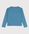 Girls' Cotton Cardigan LAVIS blue