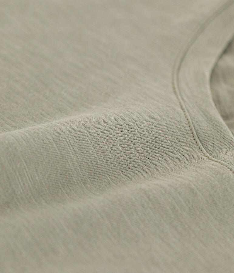 Women's Straight Round-Neck Cotton T-Shirt green