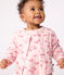 Babies' floral-print cotton cardigan JOLI pink/MULTICO white