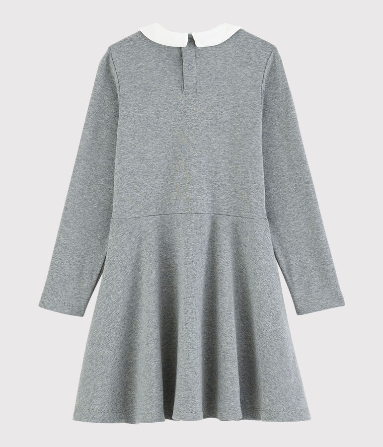 Girls' Long-Sleeved Dress SUBWAY CHINE grey