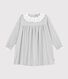 Children's long-sleeved plain flannel dress
