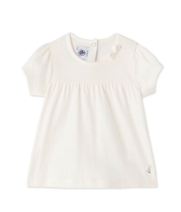 Baby girls' tee white