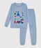 Children's velour pyjamas blue