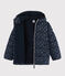 Girls' puffer jacket SMOKING blue/ARGENT