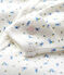 Babies' Floral Organic Cotton Jumpsuit/Sleeping Bag MARSHMALLOW white/MULTICO white