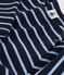 Girls' Long-Sleeved Warm Stripy Cotton Dress SMOKING blue/SKY CHINE